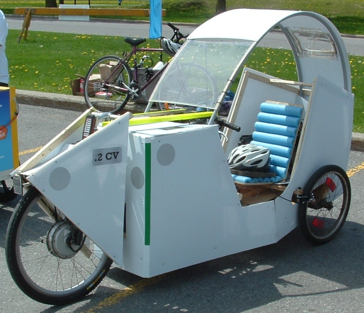 3-wheeler electric velomobile