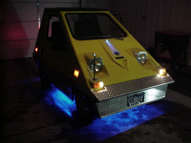 Added blue under car lighting for fun