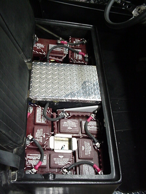 Control box with the cover on it, 4 small fans cool the box, air is drawn from the cab.