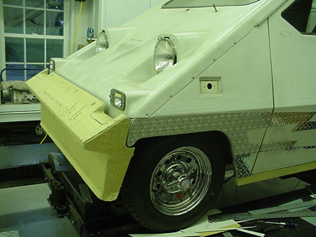 Close up of front bumper/spoiler