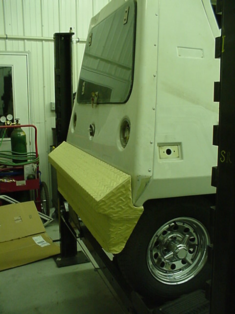 Close up of rear bumper