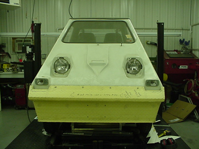 Front view before painting