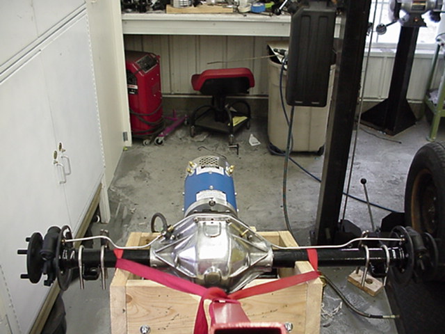 View of restored rear axle before it was reinstalled in the car
