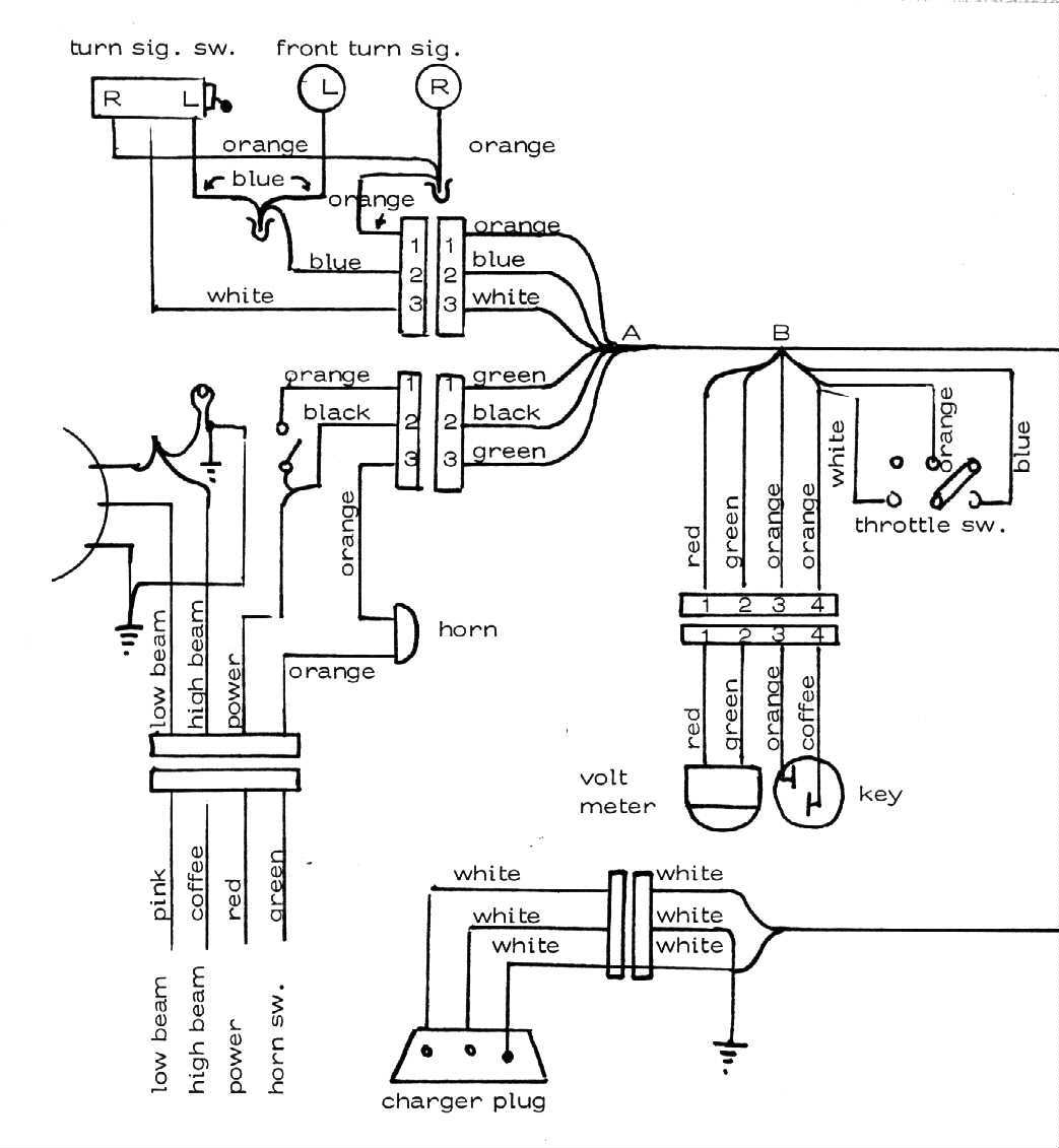 [Image: Left-hand side of 2 page wiring diagram]